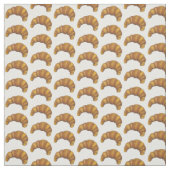 French Pastry Flaky Croissant Buttery Croissants Stoff (Muster)