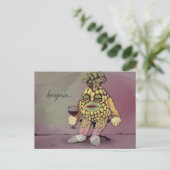 French Pineapple Postkarte (Stehend Vorderseite)