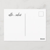 French Pineapple Postkarte (Rückseite)