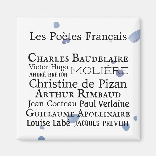 French Poets Magnet (Vorne)