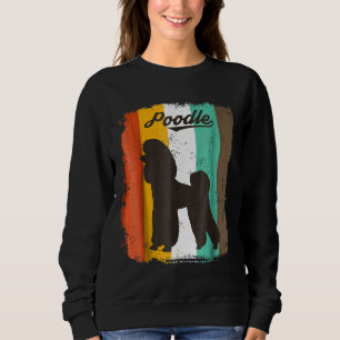 French Poodle Dog Retro Vintages Design Sweatshirt