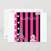 French Poodle Postkarte (Vorne/Hinten)