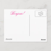 French Poodle Postkarte (Rückseite)