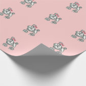 French Poodle Wrapping Paper Geschenkpapier (Ecke)