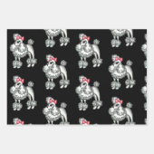 French Poodles Wrapping Paper Set Geschenkpapier Set (Vorderseite 3)