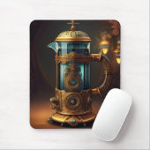 French Press im Steampunk-Stil Mousepad (Mit Mouse)