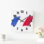 French Quadratische Wanduhr (Zuhause)