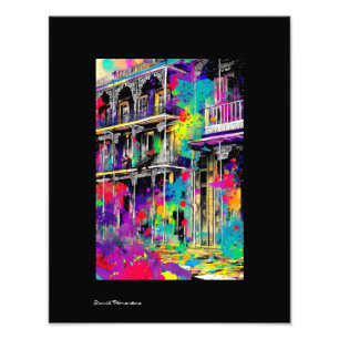 French Quarter Bubbas Balkondruck Fotodruck