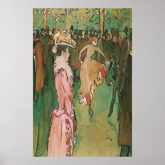 French Quarter Tänzer Poster (Vorne)