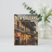 French Quarter USA Postkarte (Stehend Vorderseite)
