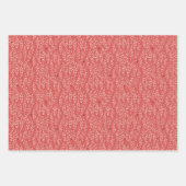 French Red Linen Geschenkpapier Set (Vorderseite 2)