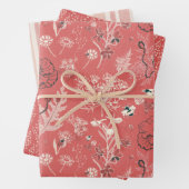 French Red Linen Geschenkpapier Set (Beispiel)