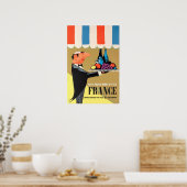 French Restaurant Art France Travel Poster Print T (Küche)