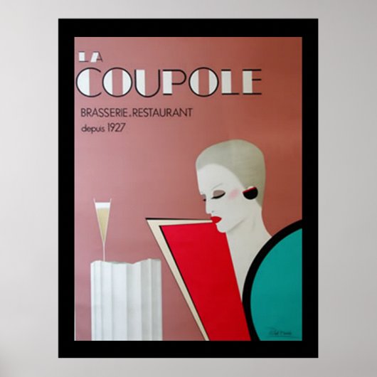French Restaurant Vintage poster französisch (Vorne)