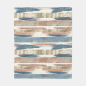 French Retro Brush Stripe Fleece Blanket (Vorderseite)