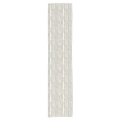 French Retro Damask Stripe Table Runner Kurzer Tischläufer (Vorderseite)