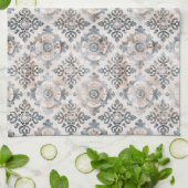 French Retro Floral Tile Kitchen Towels Geschirrtuch (Gefaltet)