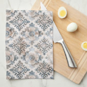 French Retro Floral Tile Kitchen Towels Geschirrtuch (Viertel Falte)