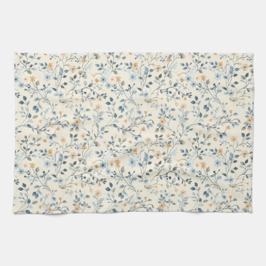 French Retro Spring Botanical Kitchen Towels Geschirrtuch (Horizontal)