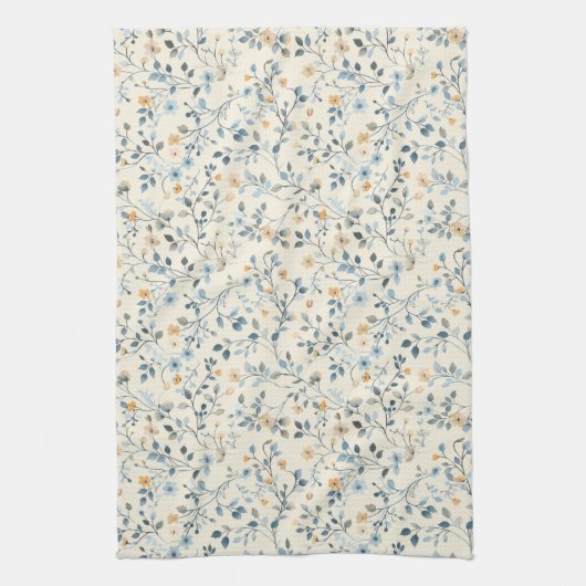 French Retro Spring Botanical Kitchen Towels Geschirrtuch (Vertikal)