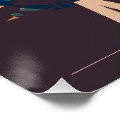 French Riviera Antibes Retro Poster. Tropical coas Poster (Ecke)