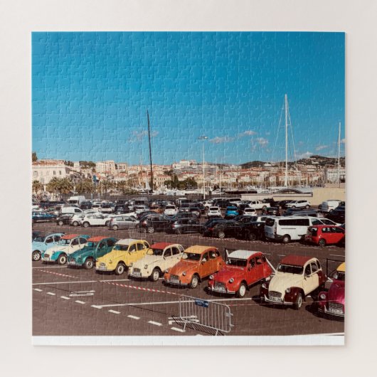 French Riviera in Cannes France Classic Car Puzzle (Vertikal)
