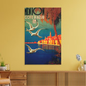 French Riviera Travel Poster # 1 Leinwanddruck (Insitu (Wohnzimmer))