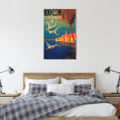French Riviera Travel Poster # 1 Leinwanddruck (Insitu (Schlafzimmer))