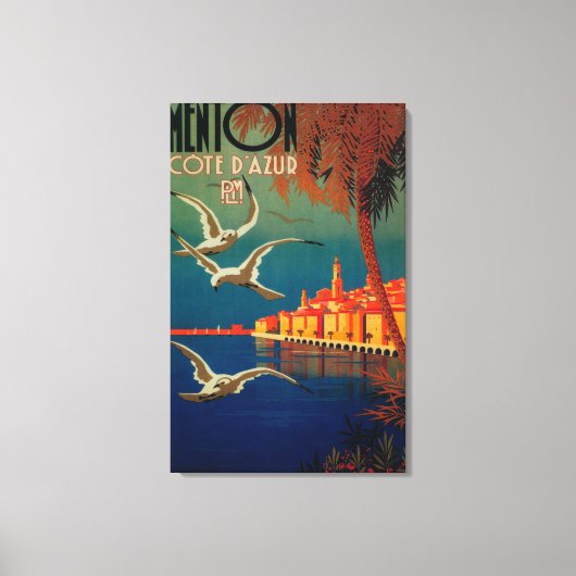 French Riviera Travel Poster # 1 Leinwanddruck (Vorderseite)