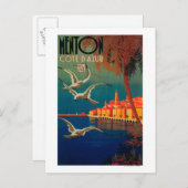 French Riviera Travel Poster # 1 Postkarte (Vorne/Hinten)