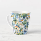 French Riviera Tropical Palm Trees Milchtasse (Linke Ecke)