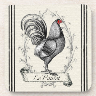 French Rooster Le Poulet Untersetzer