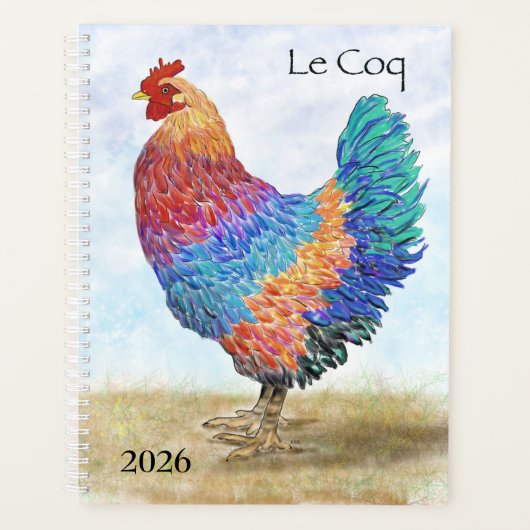 French Rooster Planner Planer (Vorderseite)