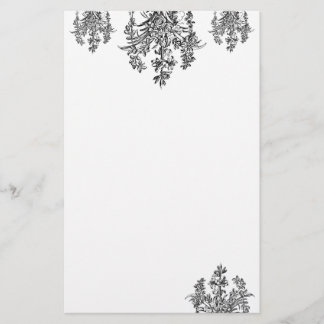 French Rose Bouquet Briefpapier