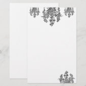 French Rose Bouquet Briefpapier (Vorne/Hinten)