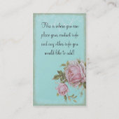 French Rosy Mannequin Visitenkarte (Rückseite)