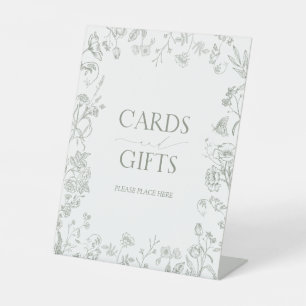 French Sage Green Viktorianisch Brautparty Geschen Sockelschild