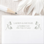 French Sage Green Viktorianisch Dusche Rücksendead (Insitu)