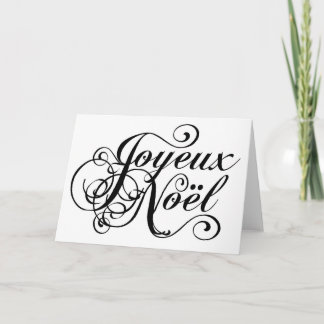 French Script Christmas Frohe Weihnachten