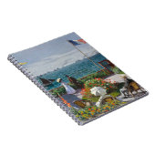 French Seaside Garden Impressionist Notizblock (Rechte Seite)