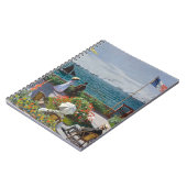 French Seaside Garden Impressionist Notizblock (Linke Seite)