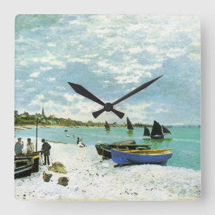 French Seaside Wall Clock Quadratische Wanduhr