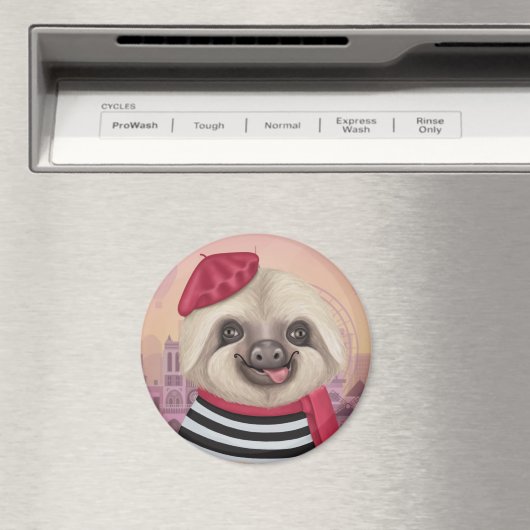 French Sloth Magnet (In Situ (Geschirrspüler))