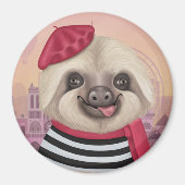 French Sloth Magnet (Vorne)