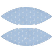 French Something Blue Classic Coquette Bow Football (Paneele)