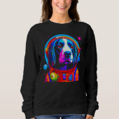 French Spaniel Dog Astronaut Sweatshirt (Vorderseite)