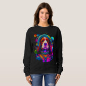 French Spaniel Dog Space Science Sweatshirt (Vorne ganz)