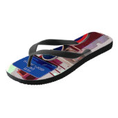 French Street Signs Badesandalen (Schrägansicht)