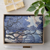 French-Style Blue Chinoiserie Decoupage Print Seidenpapier (Geschenk)