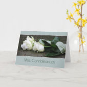 French Sympathy Card Mes Condoleances Karte (Gelbe Blume)